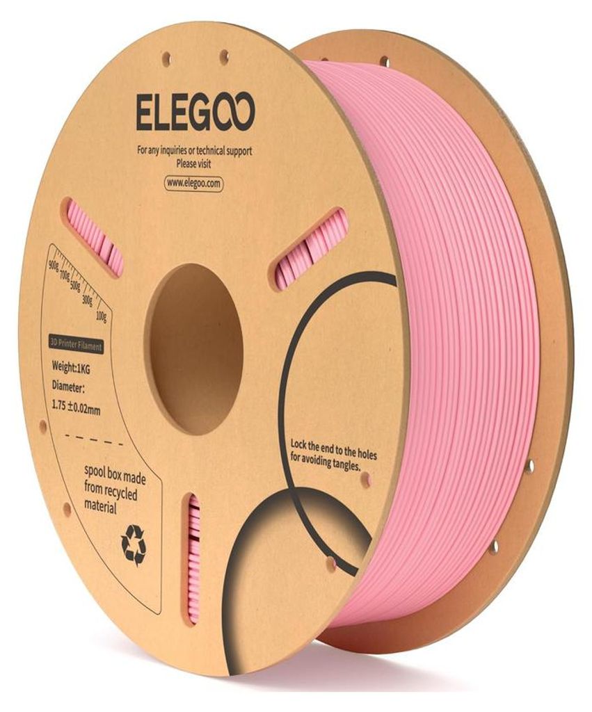 ELEGOO PLA-1.75mm-1KG-Cardboard Spool-Pink Produktbild 