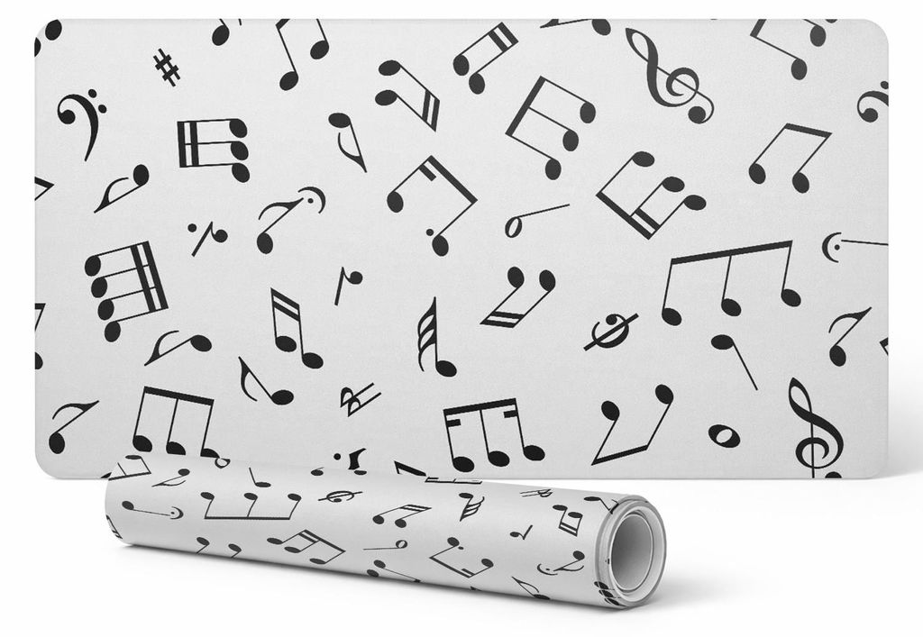 Rutschfeste Schreibtischunterlage mit Notenmuster, 120 x 60 Produktbild 