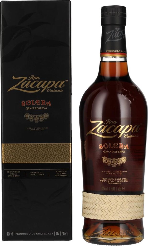 Ron Zacapa Centenario SOLERA Gran Reserva 40% Vol. 0,7l en Image du produit 