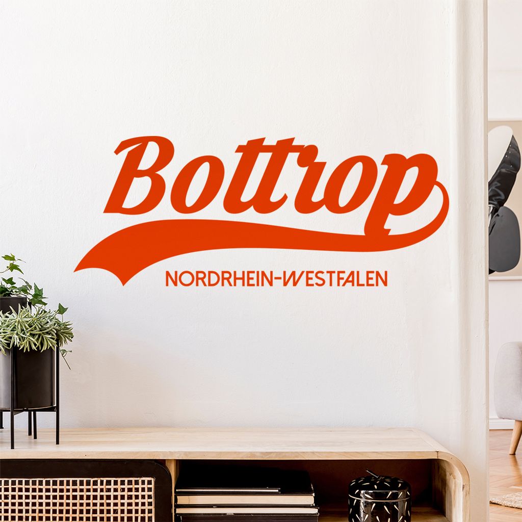 Bottrop Nordrhein-Westfalen Wandtattoo Wandaufkleber Wall Sticker - Dekoration, Küche, Wohnzimmer, Schlafzimmer, Badezimmer