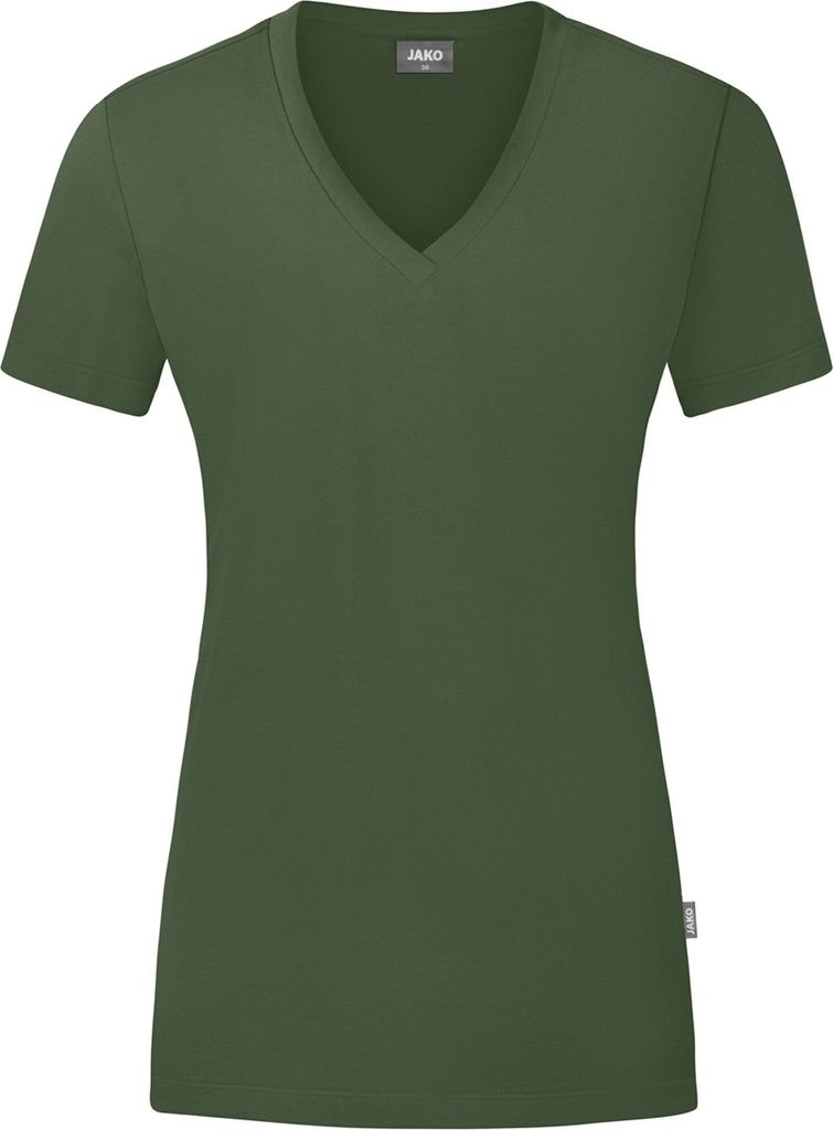 JAKO Damen T-Shirt Organic, Farbe:oliv, Größe:44