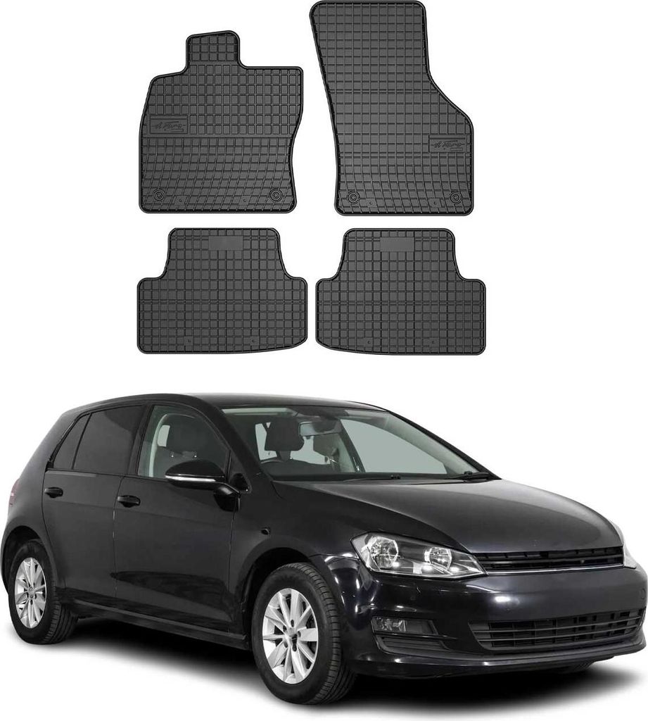 2012-2020 VW Golf podlahové rohože gumové čierne 4 ks Obrázok produktu 