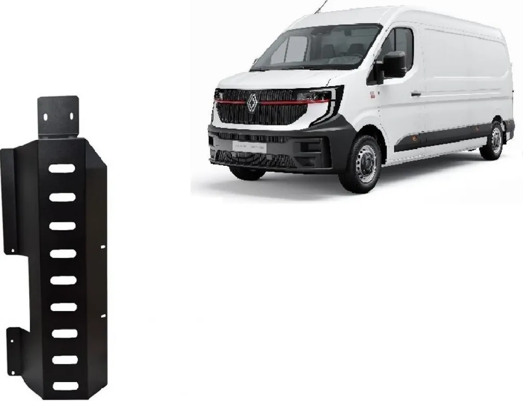 Plaque de protection moteur et catalyseur acier pour Renault Master