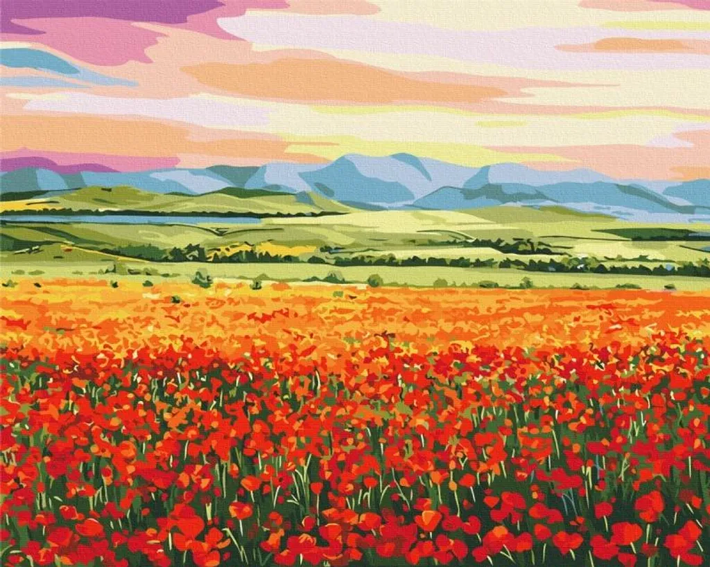 Réussir sa déco sans savoir dessiner : Peinture numérotée 40x50 cm