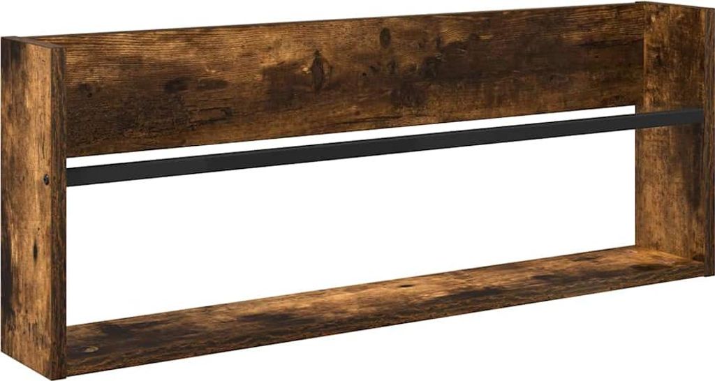 vidaXL Magazinregal Geräucherte Eiche 80 x 12 x 30 cm Holzwerkstoff