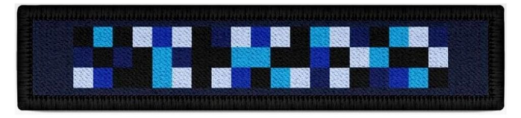 Namensstreifen Patch Pixel Marine Manöver verpixelt