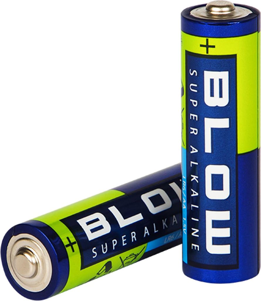 Zwei AA 1,5 V Alkaline LR6 Batterien, Blow