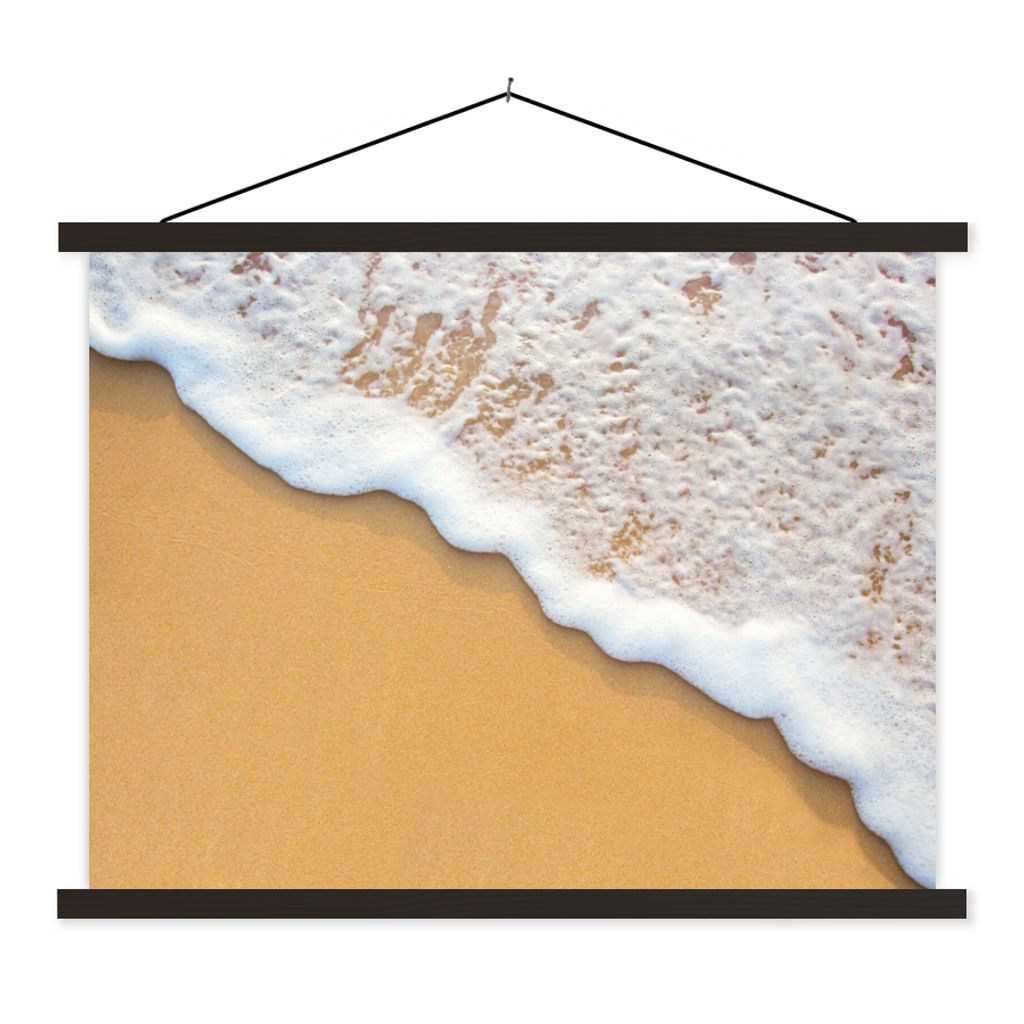 MuchoWow Textilposter Strand - Wasser - Meer - Tropisch - Sommer 150x113 cm mit schwarzem Rahmen - Wohnzimmer