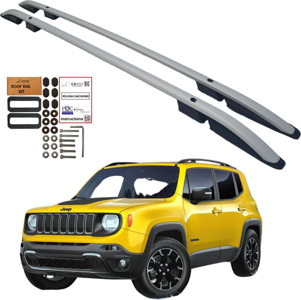Strešné nosiče JEEP RENEGADE SUV 2014- Hliníkové odolné Obrázok produktu 