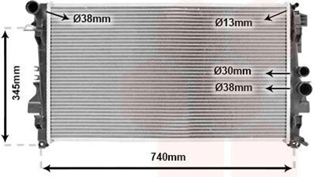 Radiateur moteur de rechange Van Wezel Mercedes Viano et Vito 639 de qualité