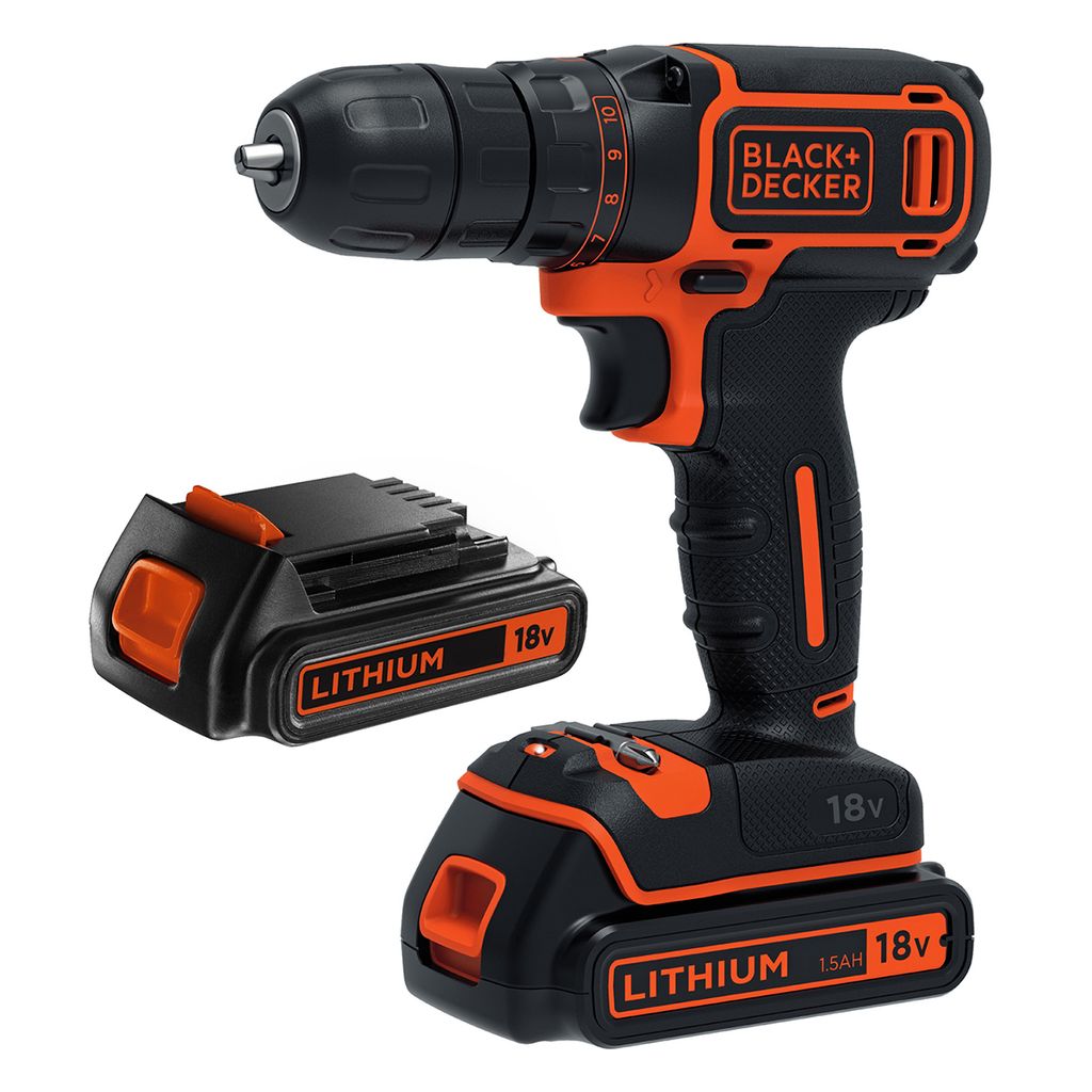BLACK+DECKER BDCDC18B Akkuschrauber Bohrschrauber 18V 1.5Ah Produktbild 