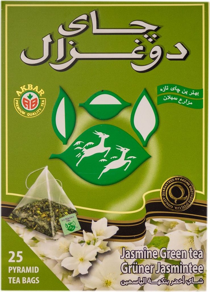 Do Ghazal - Grüner Tee Jasmin Aroma 50g, 25 Beutel