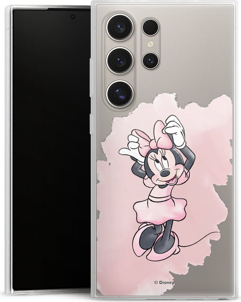 DeinDesign Slim Hülle für Samsung Galaxy S24 Ultra Silikon Case Ultra Dünn Handyhülle Disney Mickey & Minnie Mouse Motiv ohne Hintergrund