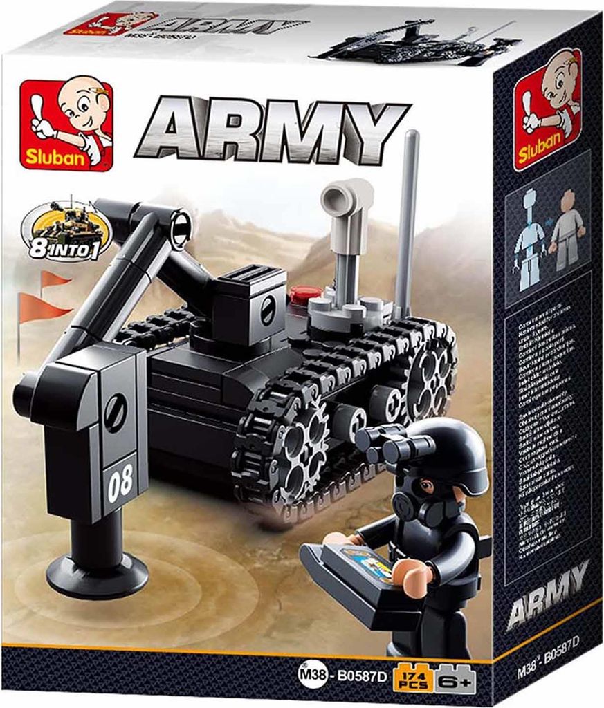 Sluban Armee 8into1 Sweeper Mienensuchgerät M38-0587D