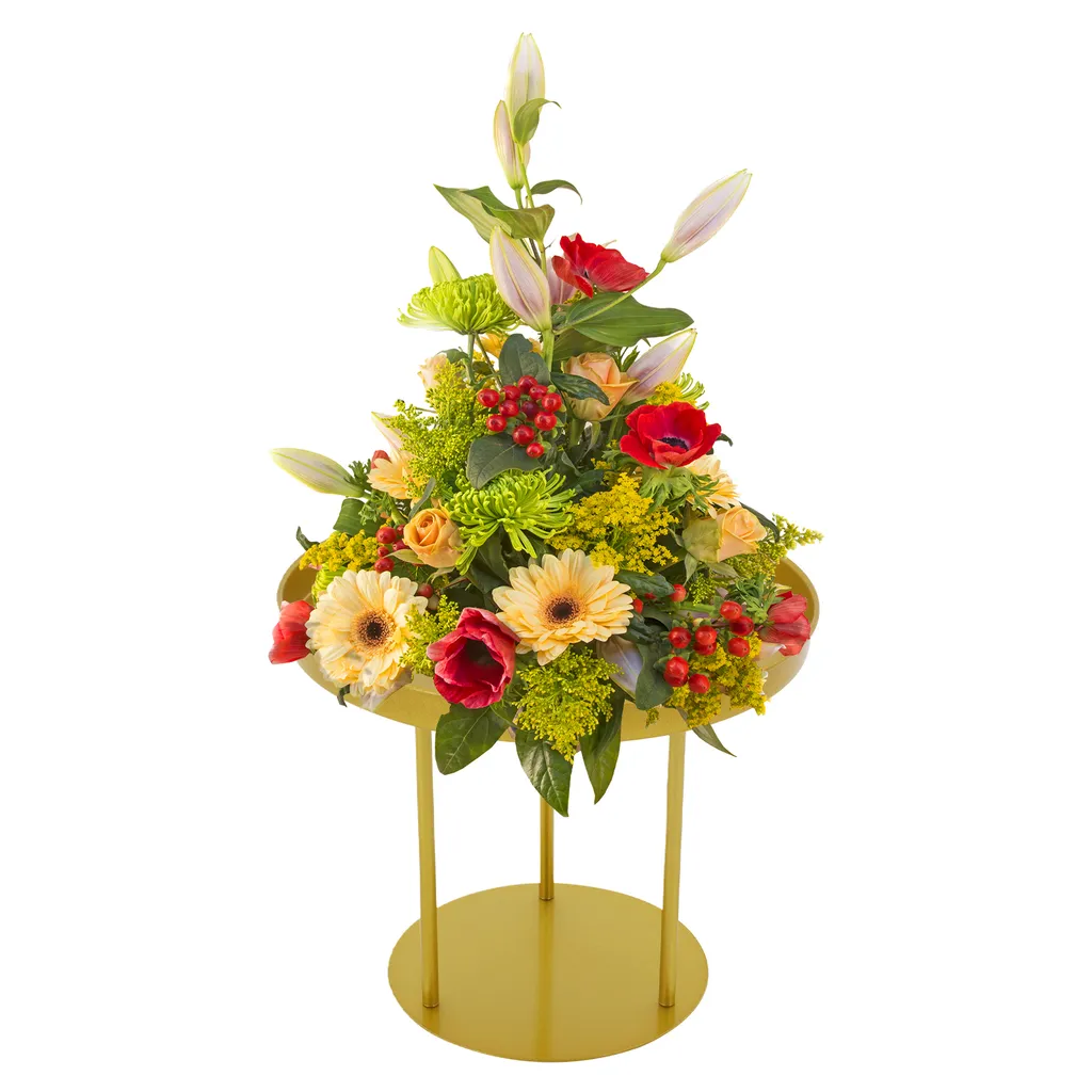 Centre de Table Porte-Fleurs Rond 30cm - Support Floral pour Réception - 4