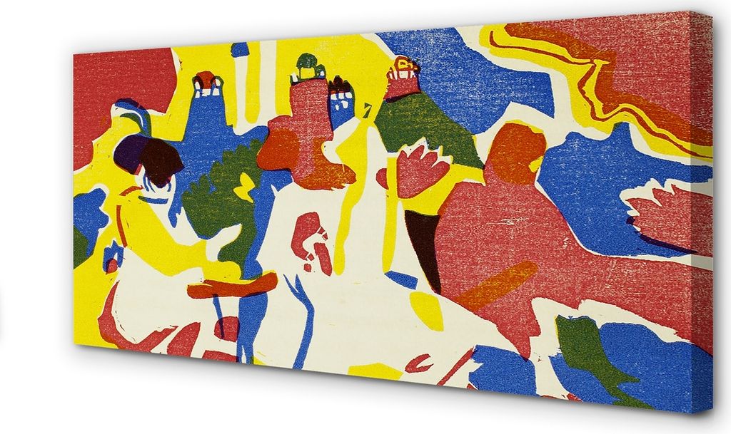 Leinwandbild 140x70 Wandkunst Abstraktion Landschaft