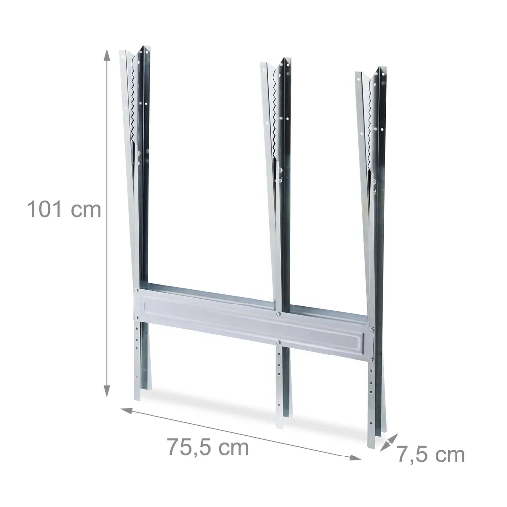 Chevalet de sciage métallique Relaxdays avec support de coupe stable - 5