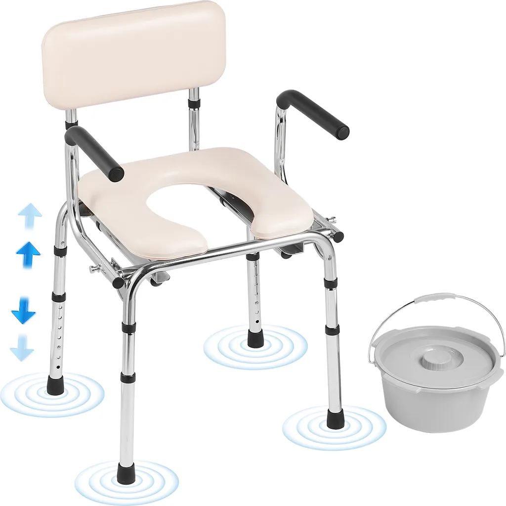Offerta Sedia WC VEVOR | 7 Livelli Altezza | Sedia Comoda Imbottita