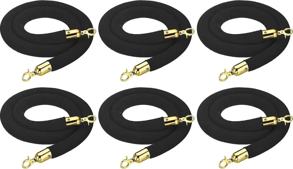 Sistema Delimitazione Spazi PATIKIL 1.5m Velluto Nero Professional