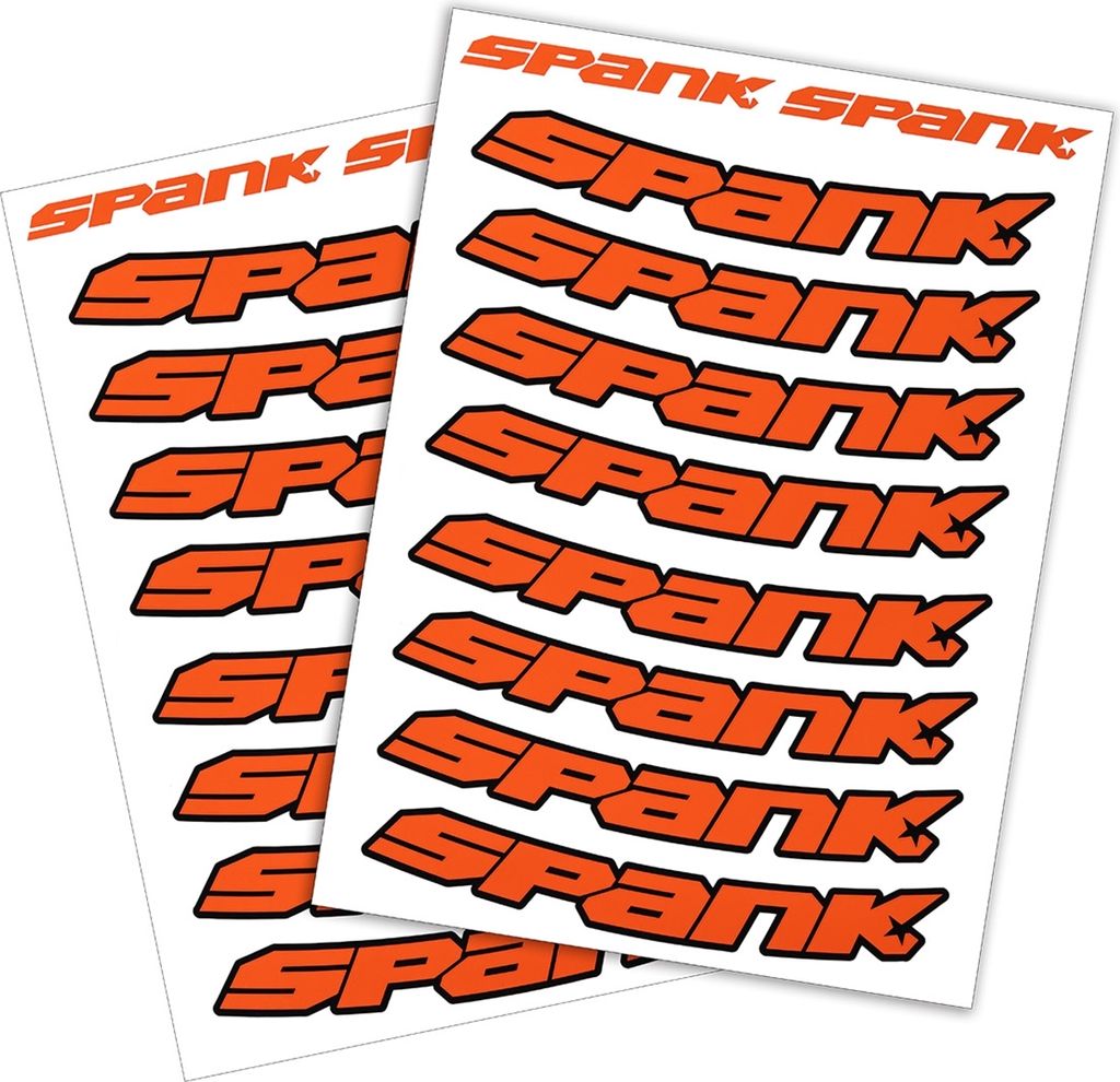 Spank Rim Stickies, Rim Decal Kits orange