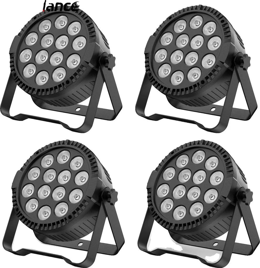Projecteur LED Par RGBW Noir avec Prise EU et Contrôle DMX Polyvalent