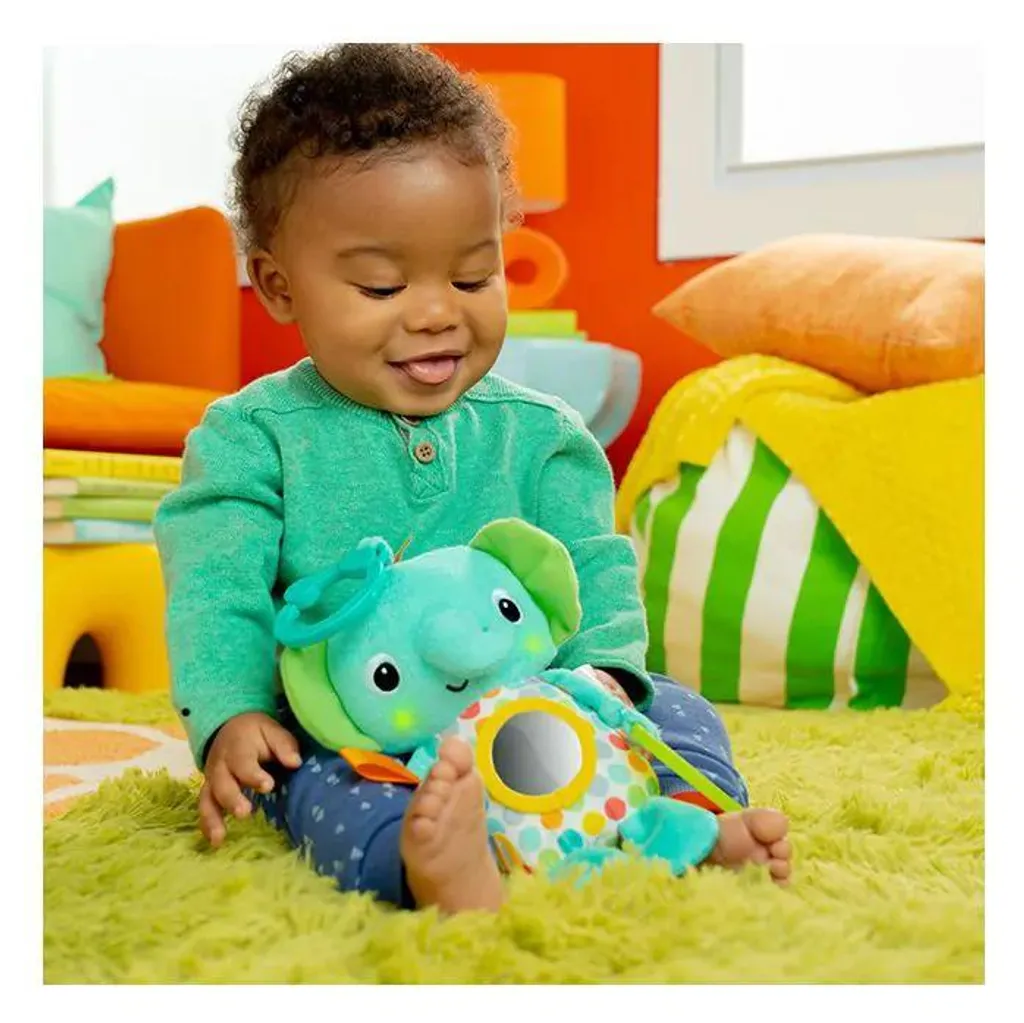 Éléphant Musical Huggin' Lights pour l'Éveil Sensoriel de Bébé 0 mois+