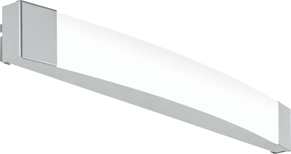 EGLO LED Wandlampe Siderno, Wandleuchte Spiegel, Spiegelleuchte aus Stahl und Kunststoff, Badezimmer Lampe, Feuchtraumleuchte, IP 44, L 58 cm
