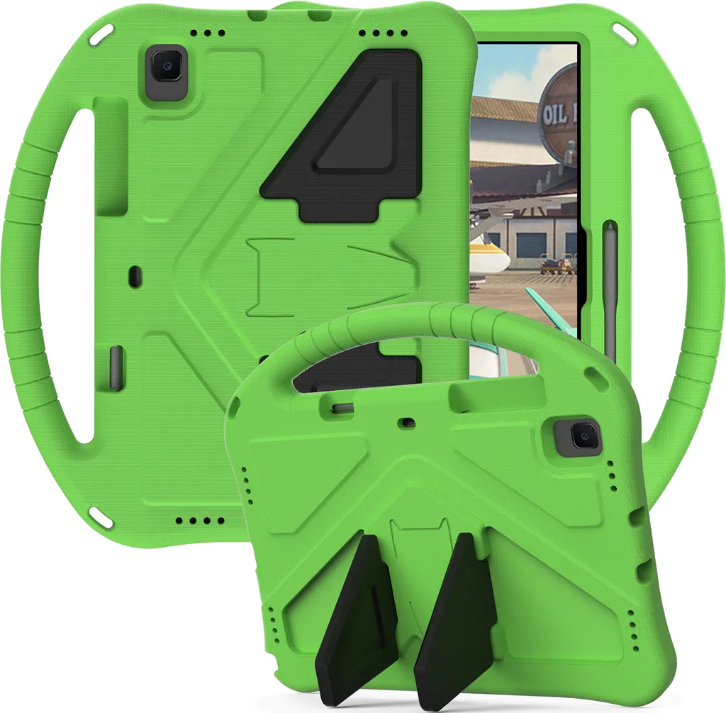 Custodia Tablet Samsung S6 Lite Bambini Verde - Robusta e Leggera