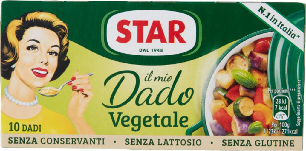 Kostki bulionowe Dado per Brodo Vegetale 10x100g - Star Zdjęcie produktu 