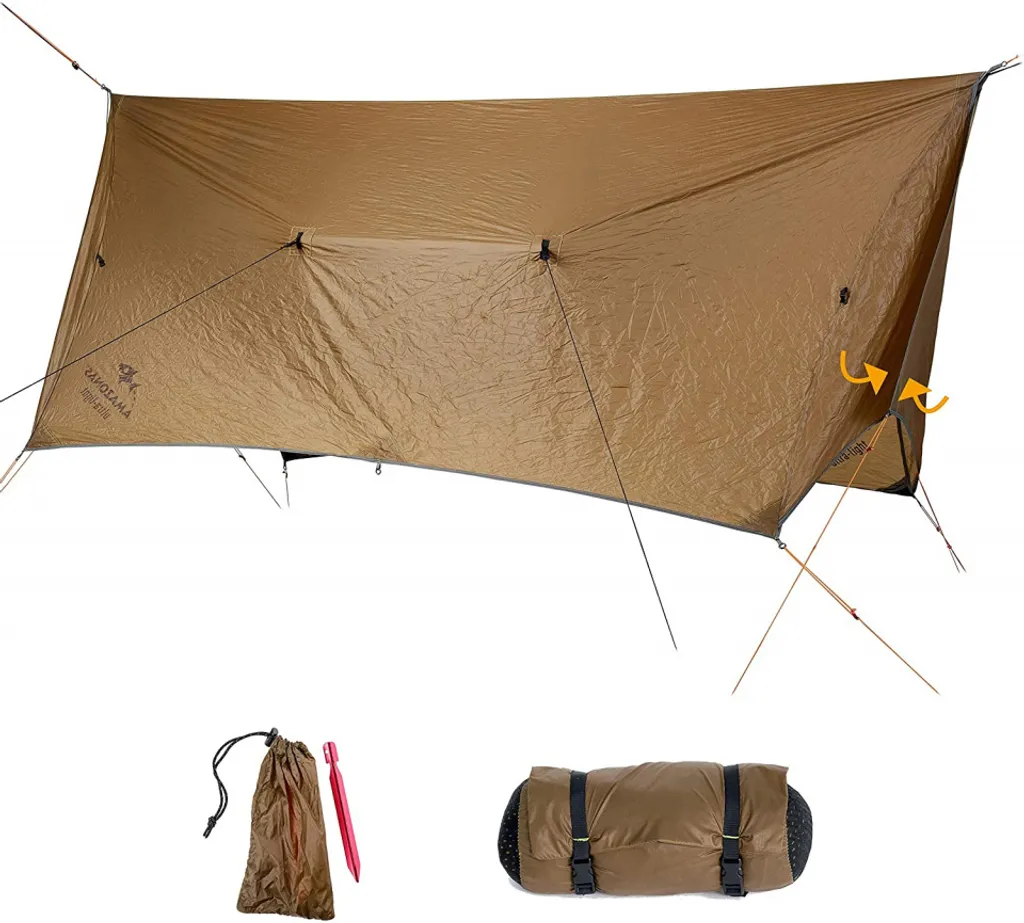 Tarp de Protection Wing Amazonas pour Bivouac et Hamac Ultra-Compact