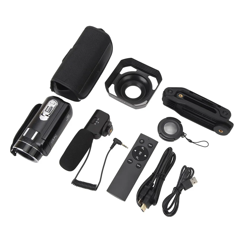 Videocamera, Videoregistratore digitale, Videocamera Touch Screen, Videoregistratore Vlogging, Videocamere Zoom 18X, Videocamera