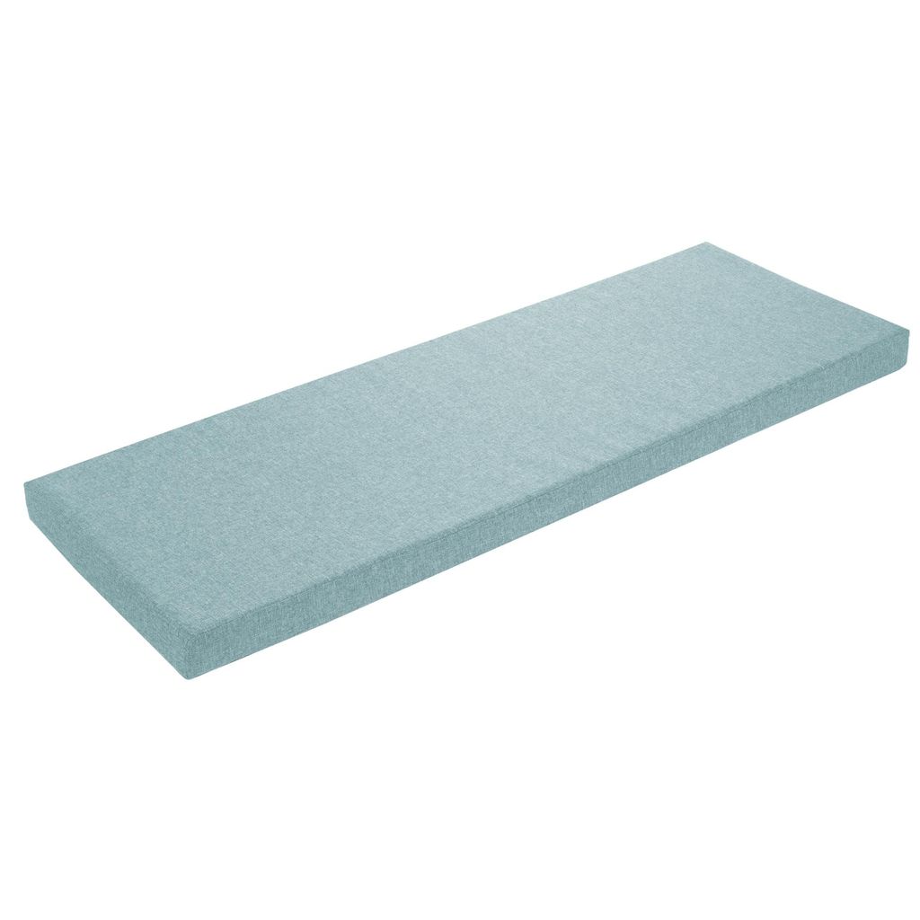 Bankkussen 110 x 40 cm, turkoois, antislip onderkant, Productafbeelding 