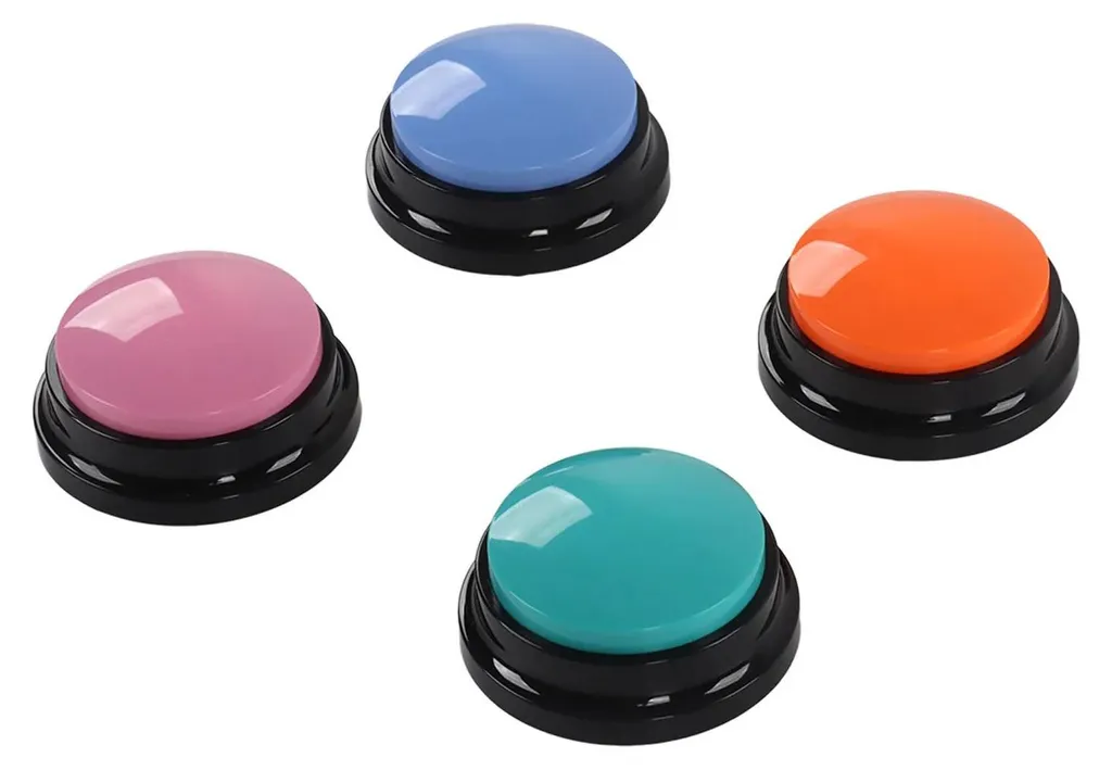 Boutons d'enregistrement pour animaux Lot de 4 - 30s audio Chien Chat