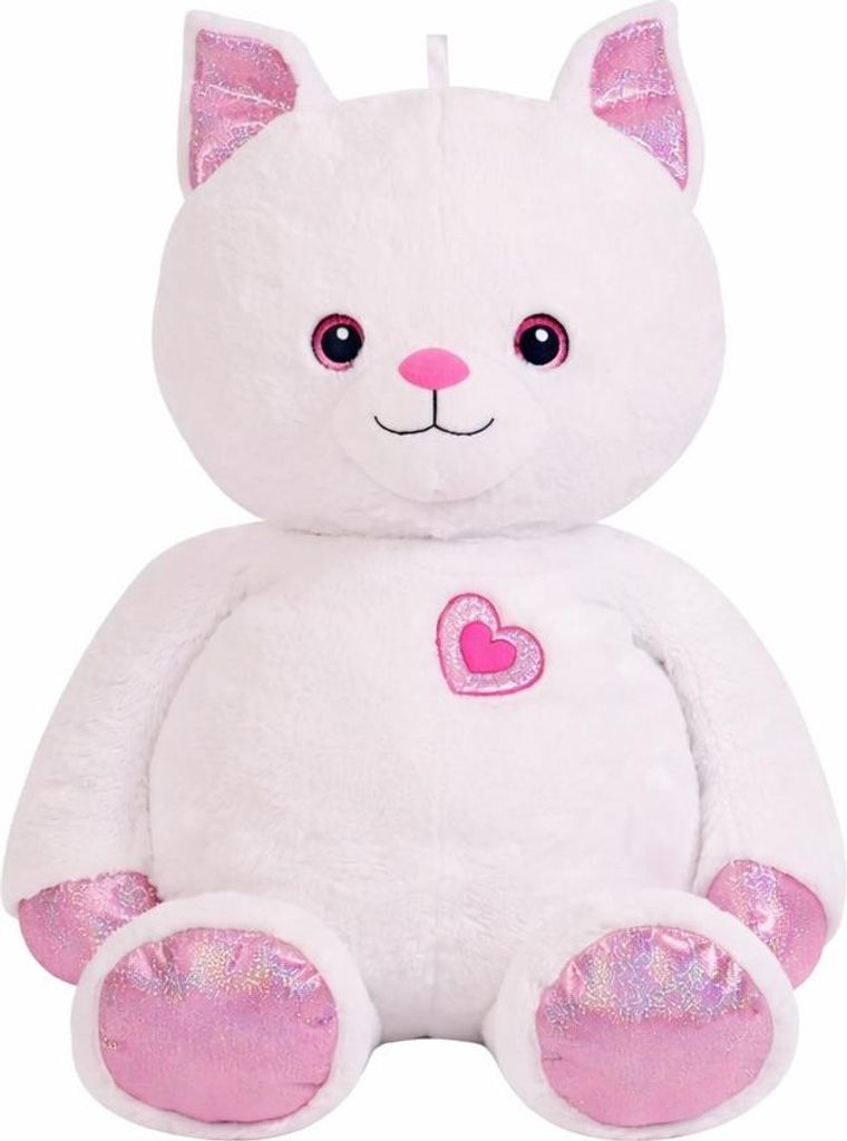 Gatto di Peluche XXL 72 cm – Grande Peluche Bianco Extra Immagine del prodotto 