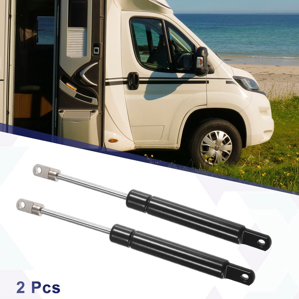 2 Stück 6 Zoll 22,5 lbs / 100N Schwarze Gasdruckfedern Stützen Stoßdämpfer Universal für Wohnmobil Auto LKW Boot Fenster Schranktürabdeckungen