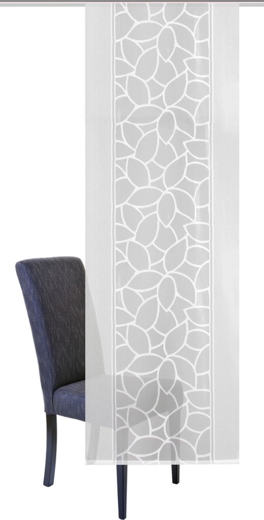 Home Wohnideen Schiebevorhang Jacquard Blätter 245 x 57 cm Produktbild 