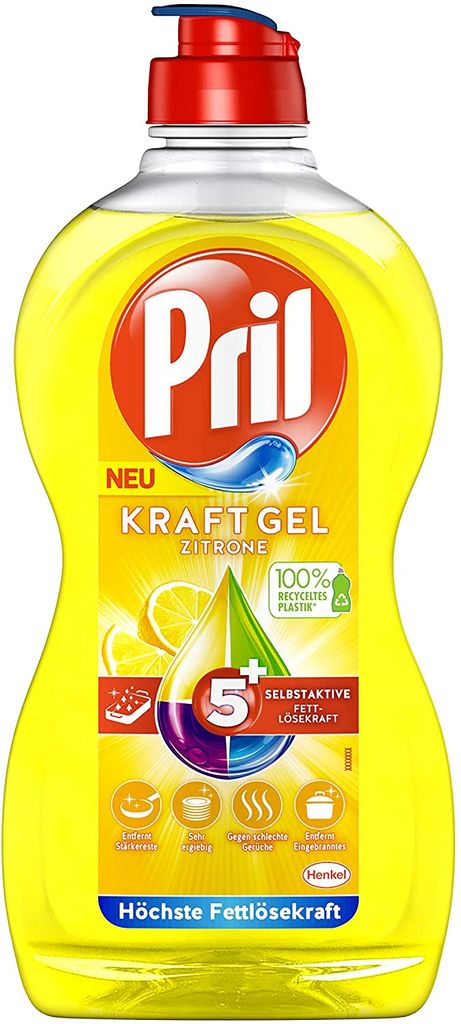 Pril Power Gel Lemon Double Decruster vysoká rozpouštěcí Obrázek produktu 