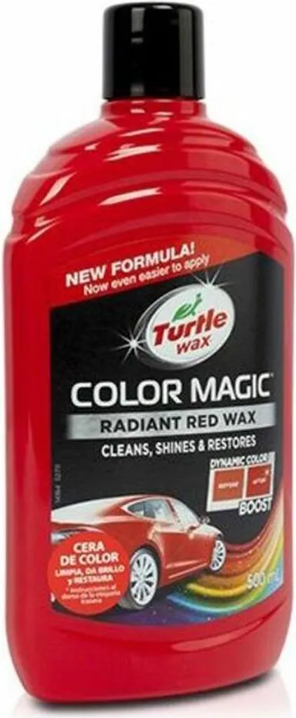 Turtle Wax Color Magic Rosso 52711 - Cera Lucidante Auto 500 ml