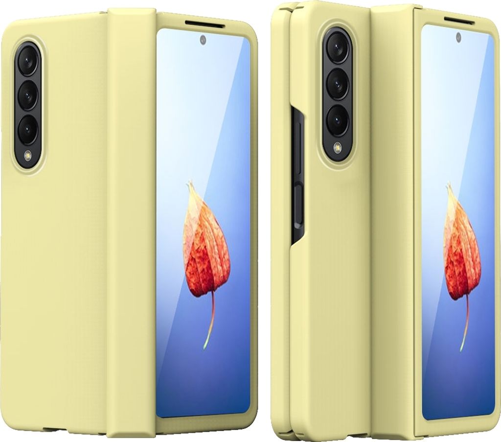 Für Samsung Galaxy Z Fold4 5G Kunststoff Handy Tasche Etuis Hülle + Glas + Stift