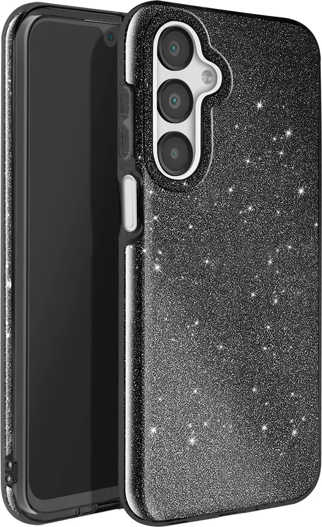 Custodia Glitter Nera Samsung Galaxy A16 Avizar: Slim & Shockproof