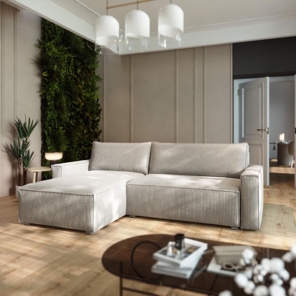 Masseno Ecksofa BESMIR mit Schlaffunktion L-Form, Sofa mit Produktbild 