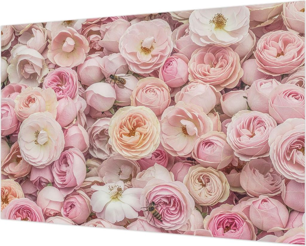 Wandtapete - Dekorative Tapete für Wohnzimmer - Tapetenfolie für Wanddekoration - 152x104 cm - Wunderschöne Blumen