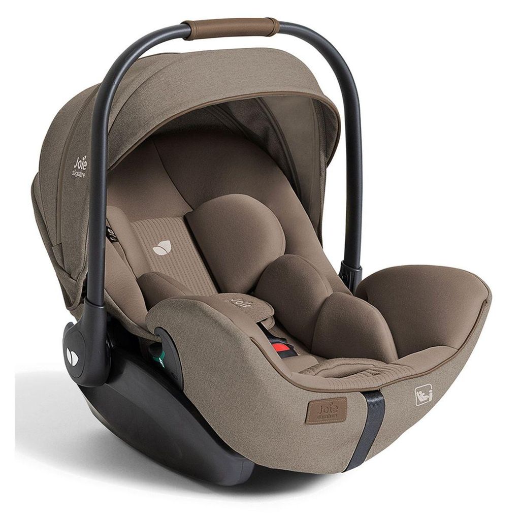 Joie i-Level Pro Babyschale – 3 Ruhepositionen mit Liegefunktion, i-Size R129, kompatibel mit i-Base Encore, ab Geburt bis 87 cm, Maple