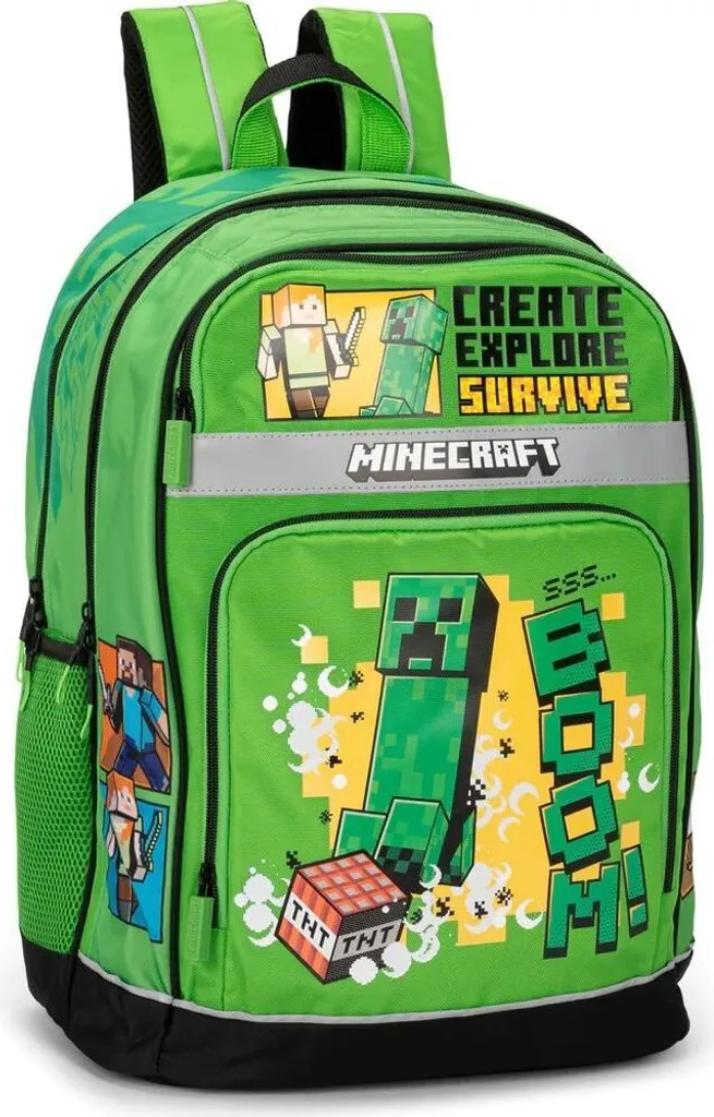 Zaino scuola Minecraft Jolly, 36 x 47 x 23 cm
