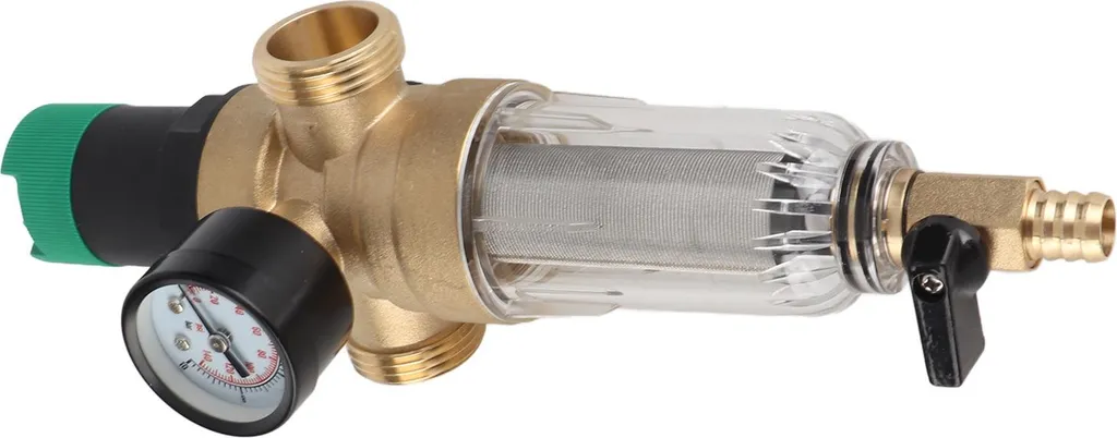 Évitez les fuites avec ce régulateur de pression d'eau 3/4 avec jauge - 7