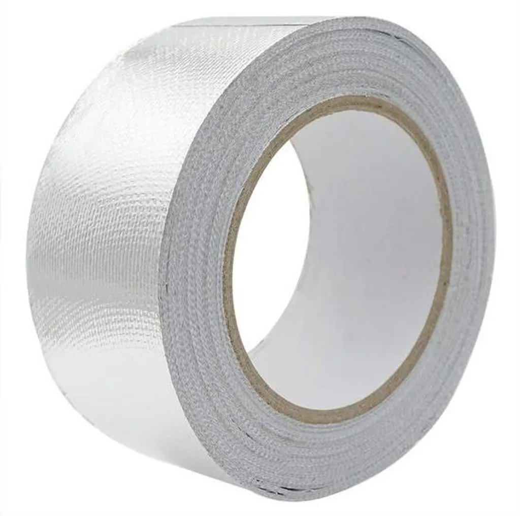 Adhésif alu thermique 50 mm isolant pour tuyau de poêle et climatisation