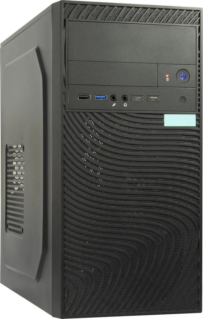 Boîtier PC Inter-Tech IT-6516 Ripple Micro-ATX - Noir, Format Compact