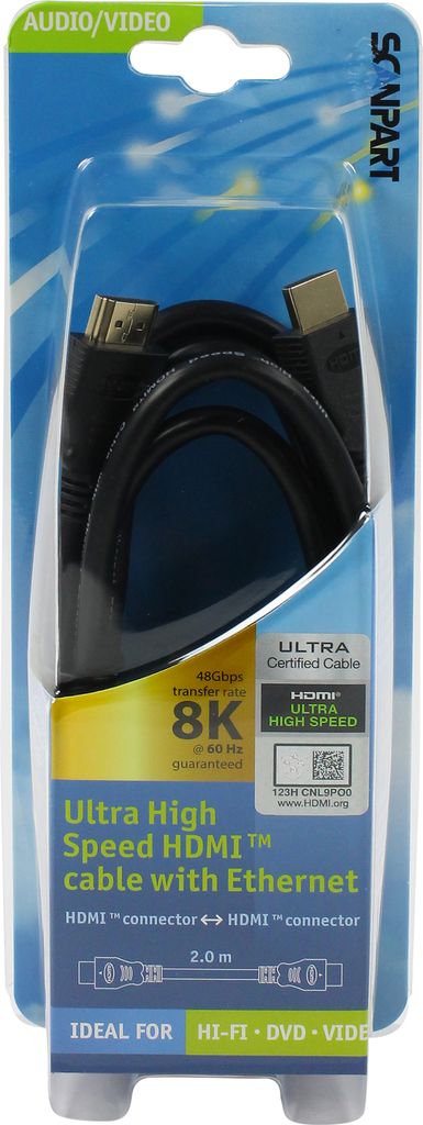 Scanpart HDMI-Kabel U.h. Speed 2.1 2,0 m