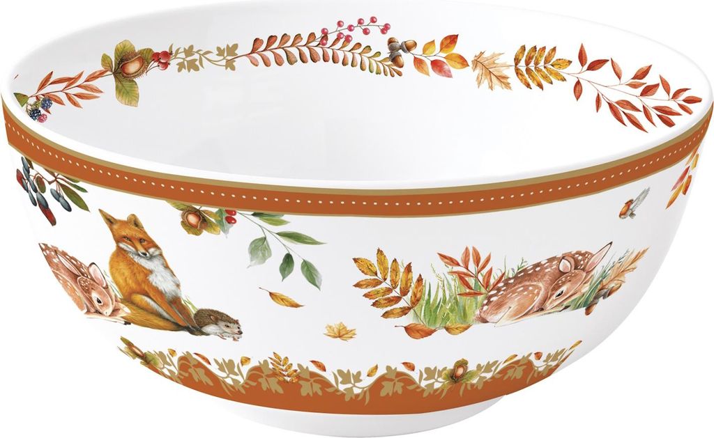 Müslischale Forest Dream mit Fuchs und Rehkitz D. 15cm aus Produktbild 