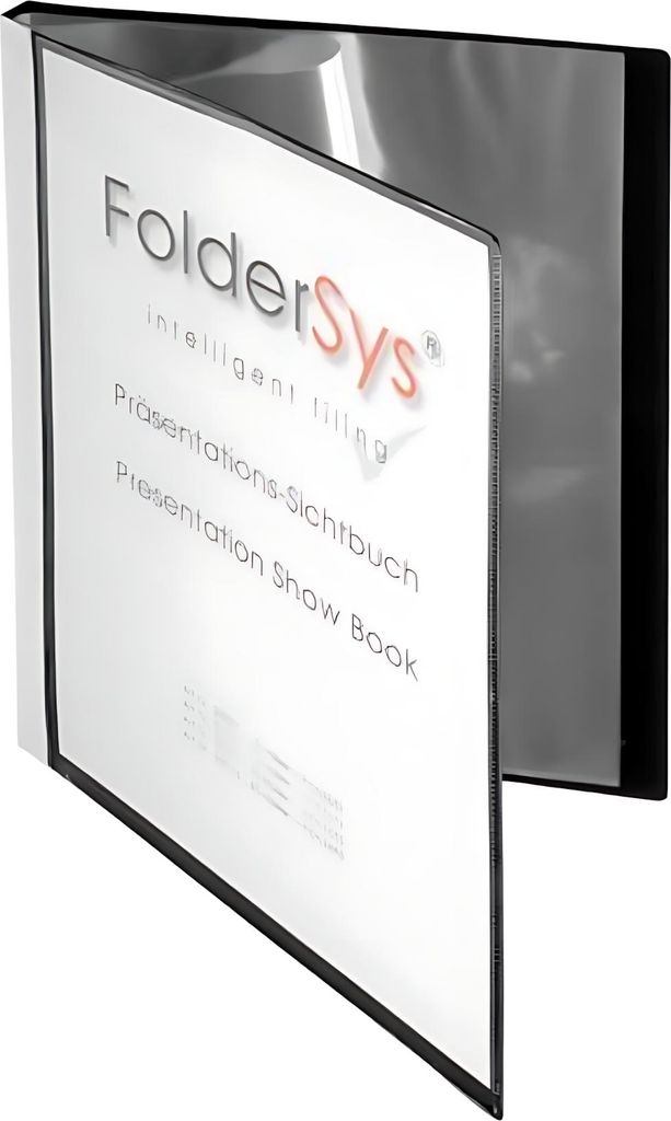 FolderSys Sichtbuch DIN A4, 10 Hüllen schwarz